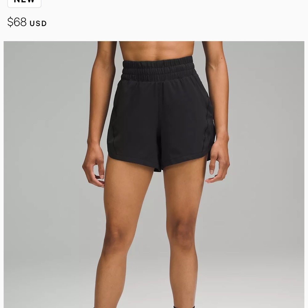 Lululemon Track That High-Rise Lined Short 5"